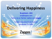 Zappos - TriZetto Executive Vision ...